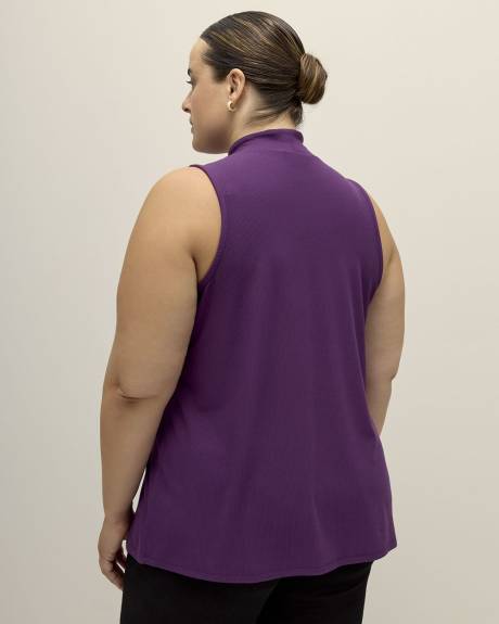 Camisole en tricot côtelé avec col montant, coupe moderne - Essentiels PENN.