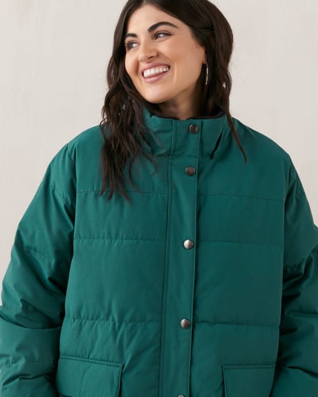 Knee-Length Hooded Parka - In Every Story