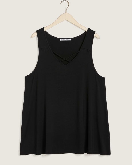 Tank Top With Crisscross Detail - In Every Story