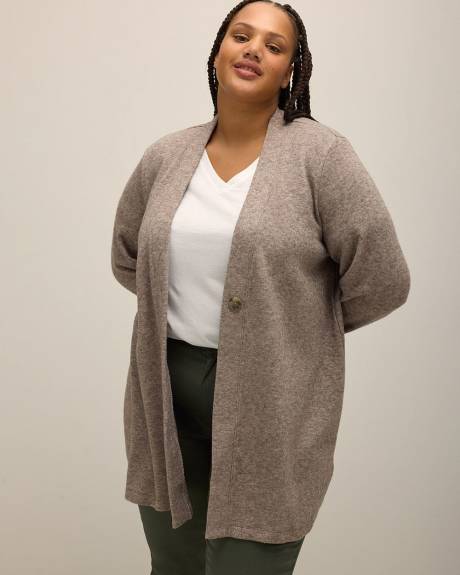 Long-Sleeve Knit Cardigan