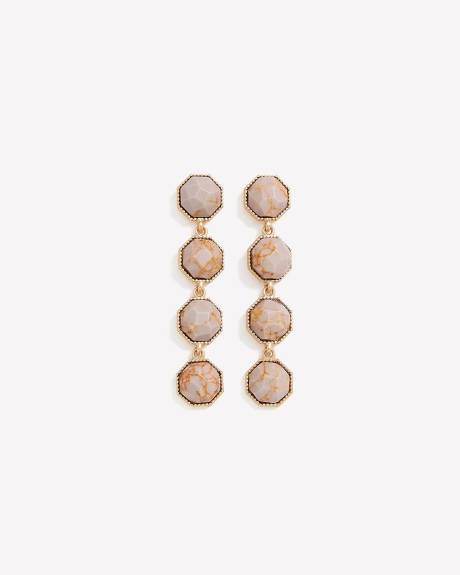 Pendants d'oreilles linéaires