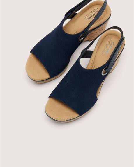 Wide Width, Giselle Sea Wedge Sandal - Clarks