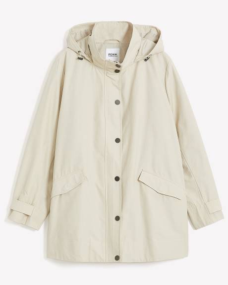 Water-Repellent Hooded Jacket