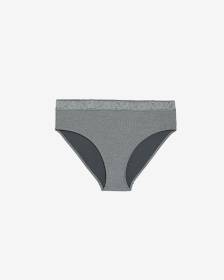Culotte échancrée côtelée chinée avec bande de taille en dentelle - ti Voglio