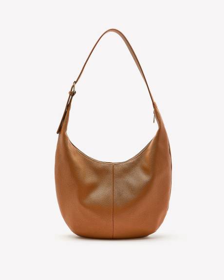 Sac hobo en imitation de cuir avec boucle sur la sangle