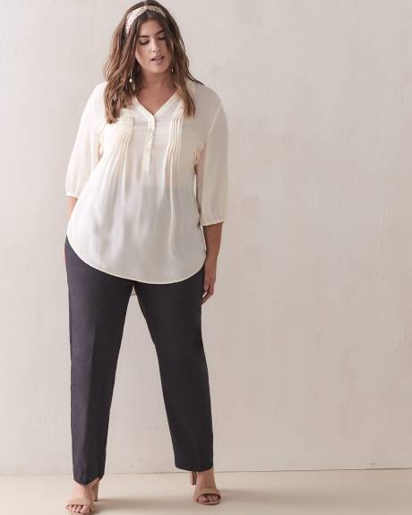 Petite, Savvy Straight-Leg Ankle Pant