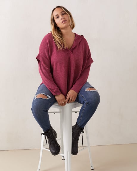 Hooded Poncho Sweater - In Every Story