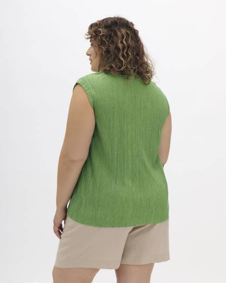 Drop-Shoulder Knit Top - Addition Elle