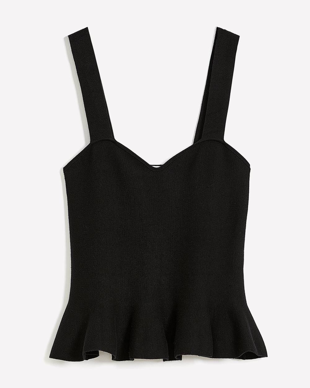 Peplum discount sweater tank