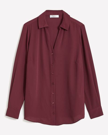 Responsible, Silky Buttoned Down Shirt - Addition Elle