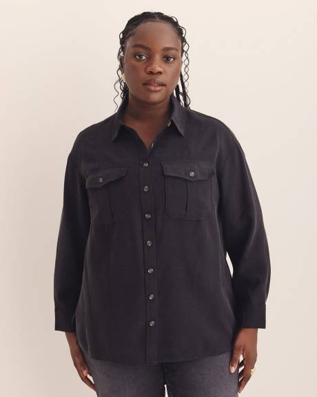 Utility Boxpleat Pocket Shirt - Addition Elle