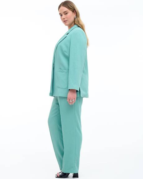 Long Blazer with Side Slits - Addition Elle
