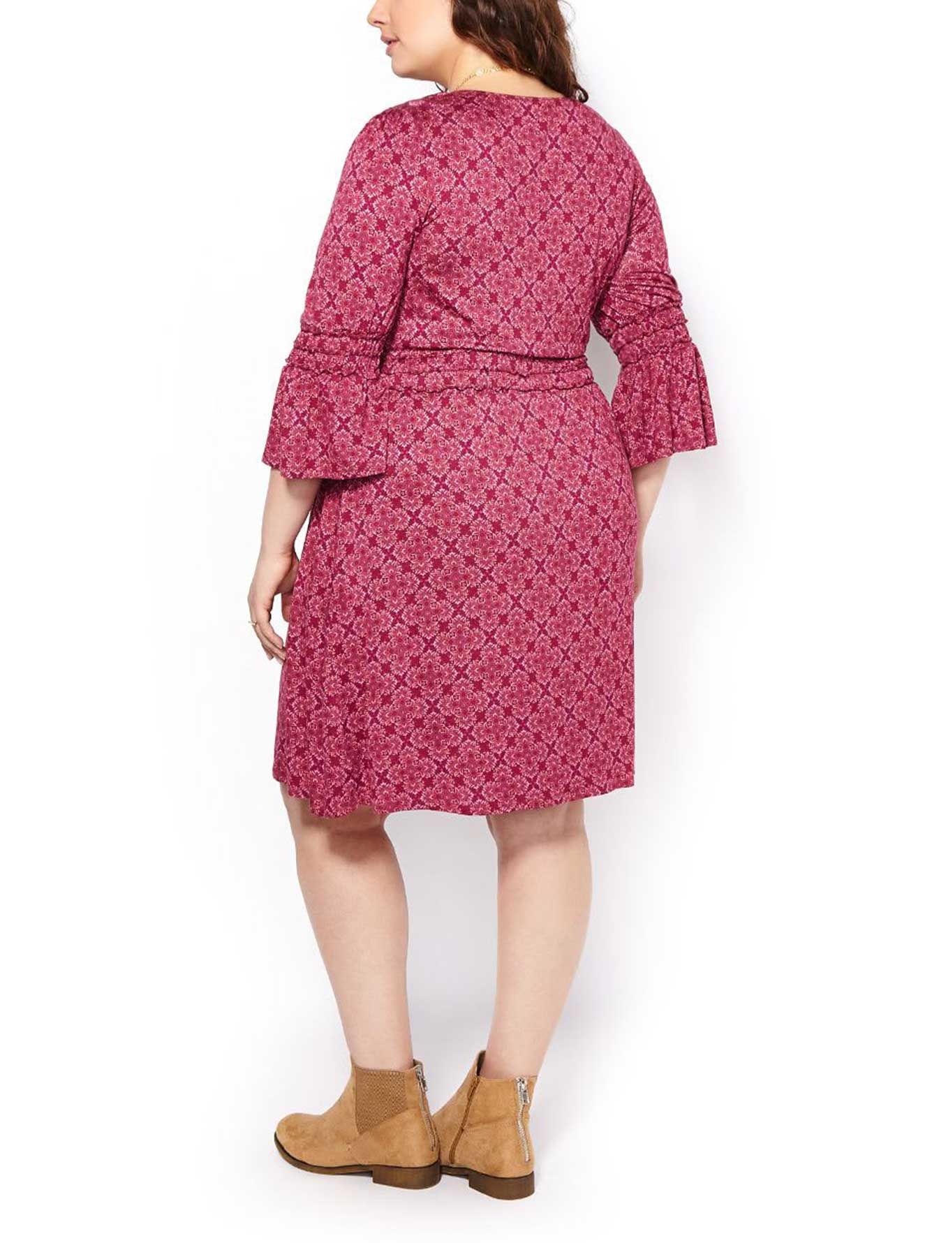 3 4 sleeve printed dress penningtons 3 4 sleeve printed dress penningtons