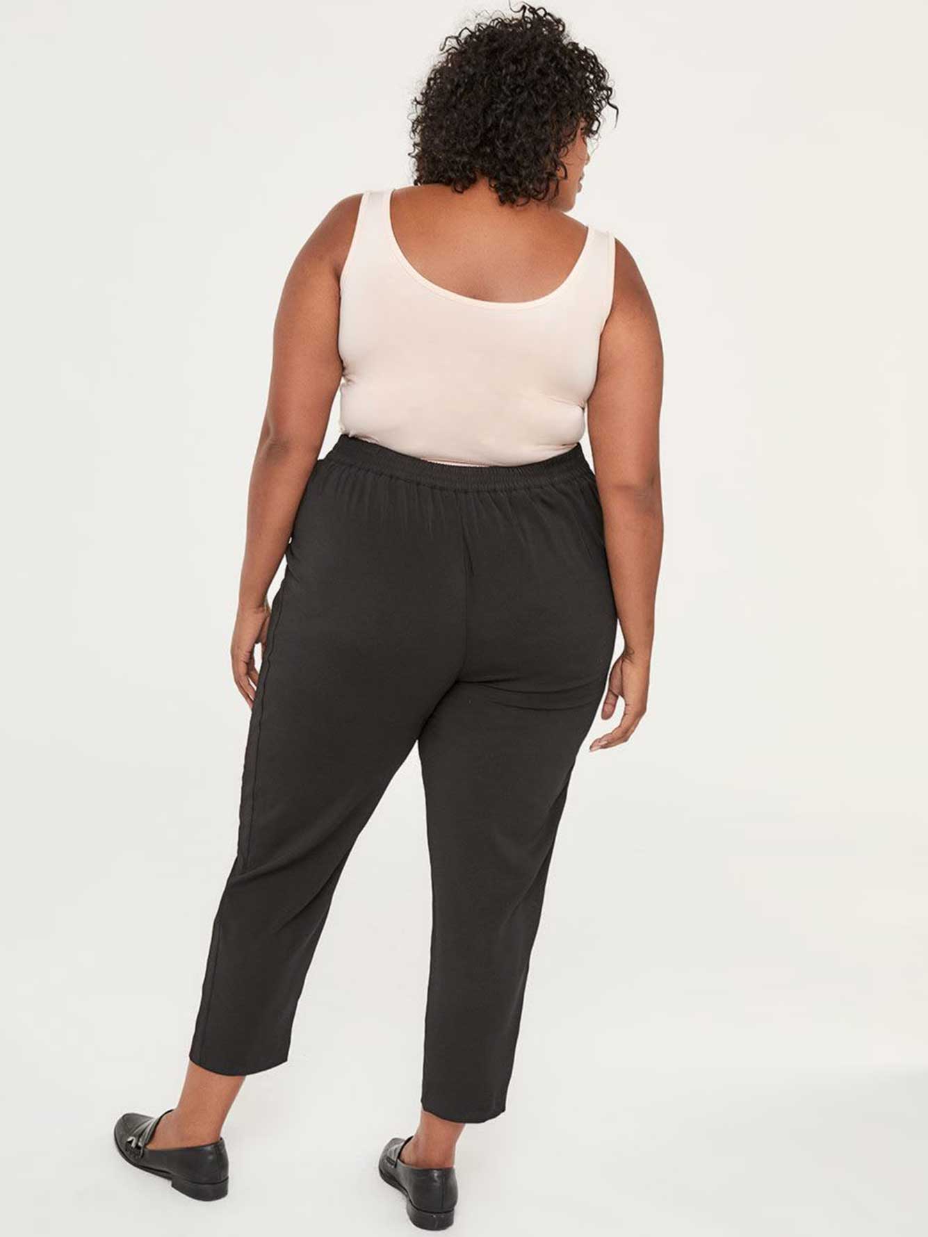 Pleated Ankle Pant with Drawstring In Every Story Penningtons