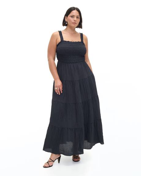 Sleeveless Tiered Maxi Dress - Addition Elle