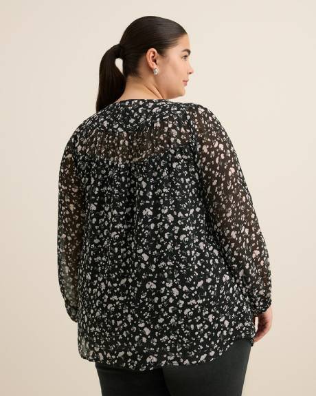 Shirred Swing Blouse