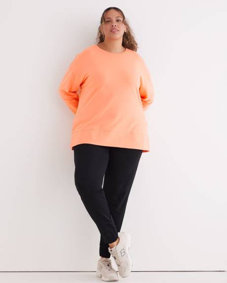 Crew Neck Tunic Sweatshirt - Active Zone