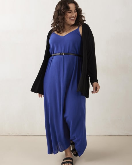 Maxi Solid Sleeveless Dress