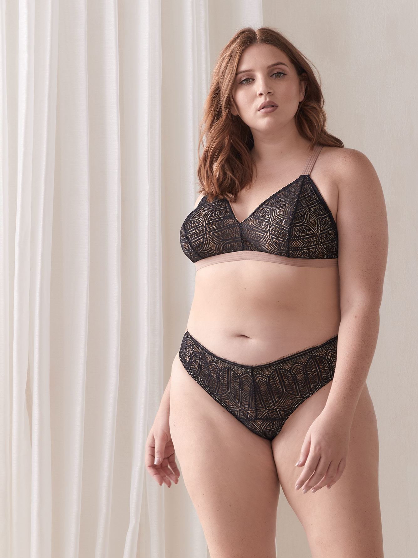 triangle plus size bralette