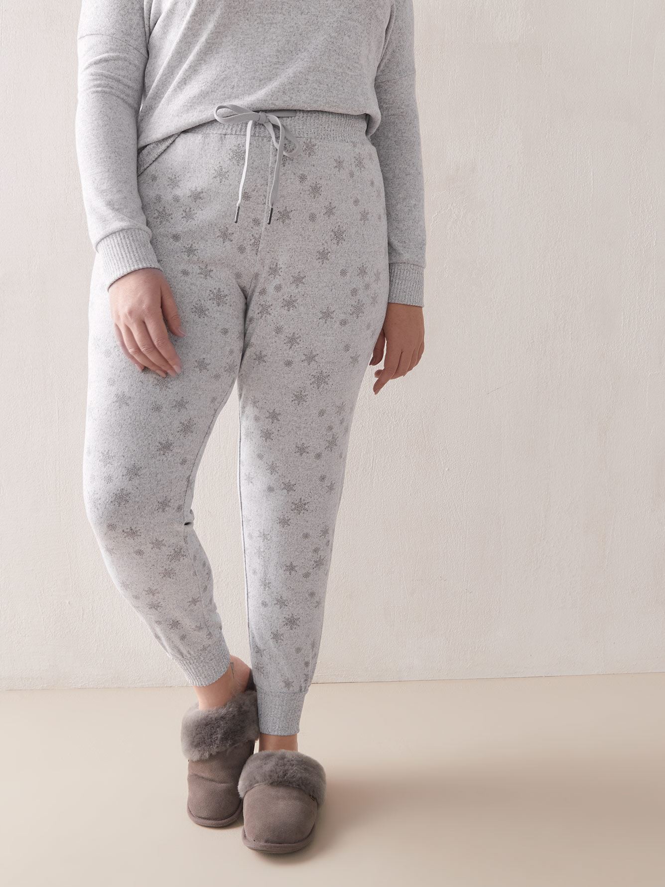Printed Knit PJ Pants Addition Elle Penningtons