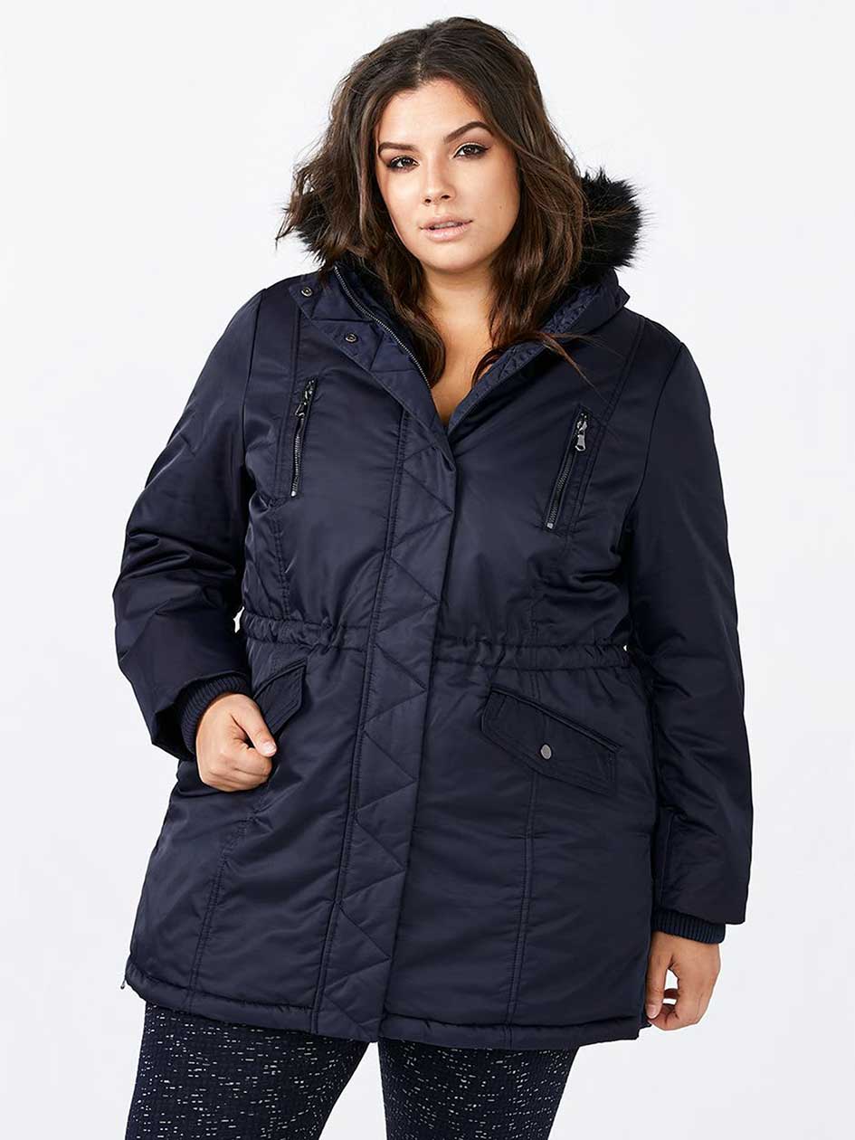 plus size coats jackets plus size clothing penningtons plus size parka