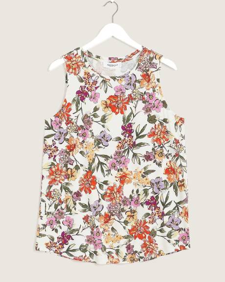 Responsible, Floral-Print Tank Top, Modern-Fit - Addition Elle