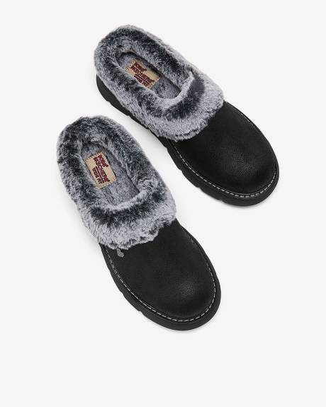 Chaussure-pantoufle noire Keepsake Lite, pied large - Skechers Chaussure-pantoufle noire Keepsake Lite, pied large - Skechers