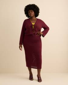 Jupe longue en crochet