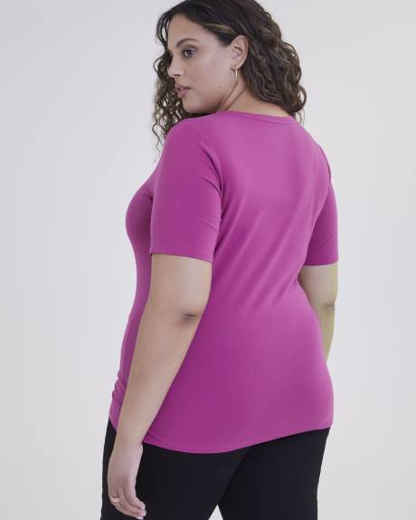 Responsible, Silhouette-Fit V-Neck Tee - Addition Elle