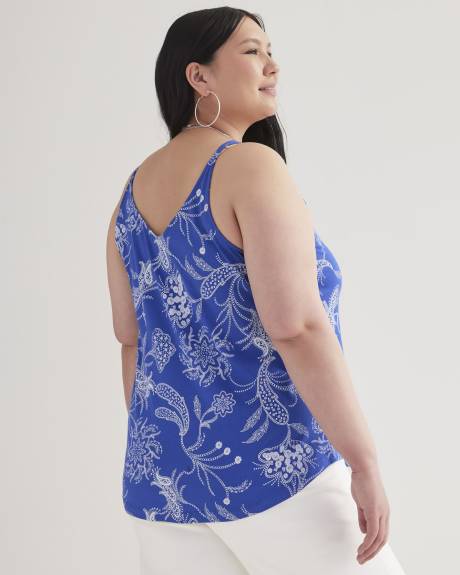 Camisole décontractée sans manches, mélange de coton