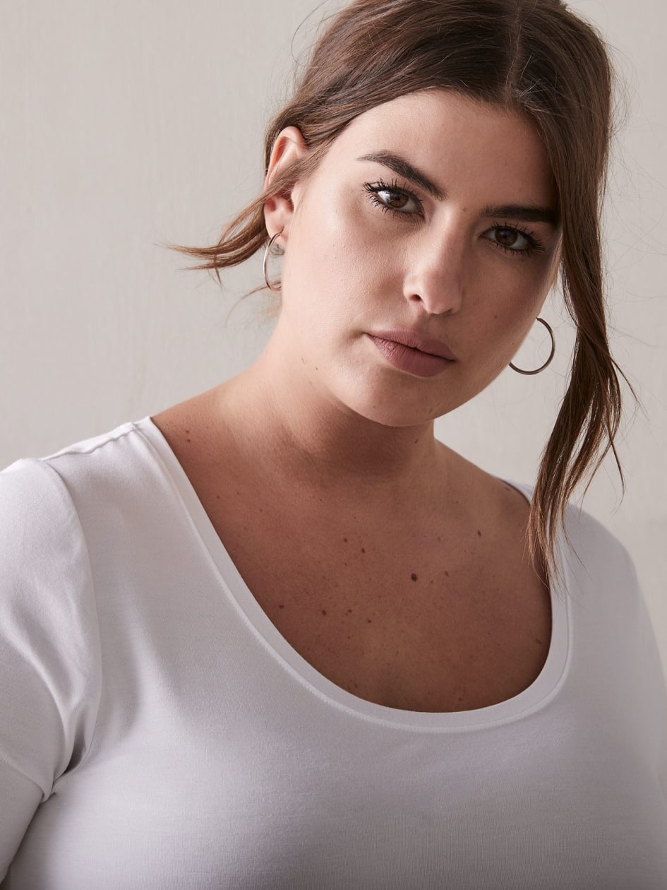 Modern Scoop-Neck T-shirt - Addition Elle