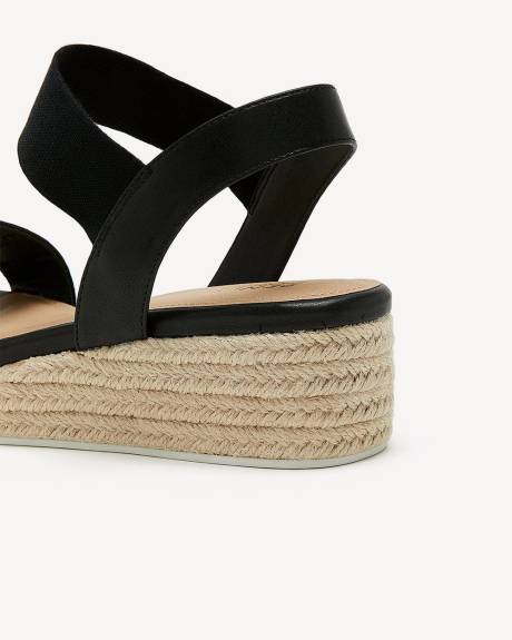 Extra Wide Width, Double Strap Flatform Wedge Sandal