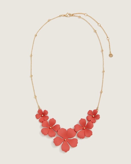 Short Floral Statement Necklace - In Every Story