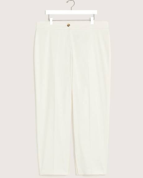 White Straight-Leg Pant - Addition Elle