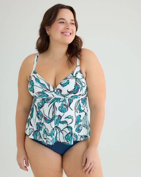 Printed Lounge Tankini Top