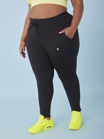 Leggings with Drawstring Waist and Pockets - ActiveZone