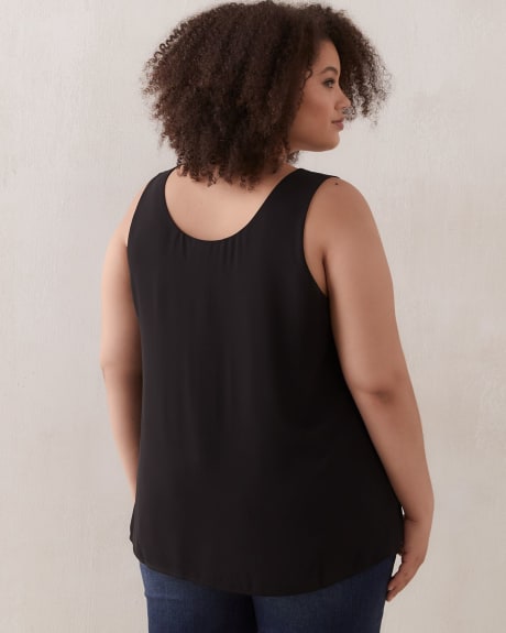 Reversible Sleeveless Blouse With Underpinning - In Every Story
