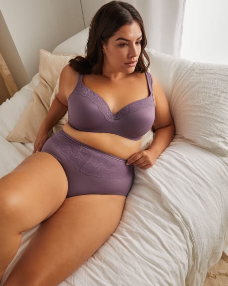 Culotte classique en microfibre avec dentelle - ti VOGLIO