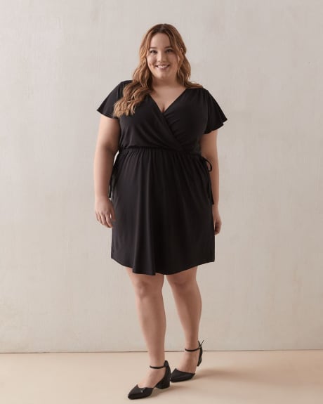 Fit And Flare Matte Jersey Dress - In Every Story