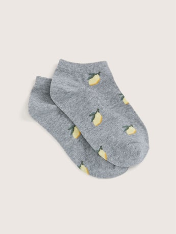 Ankle Socks, Fruity Print, 1-Pair