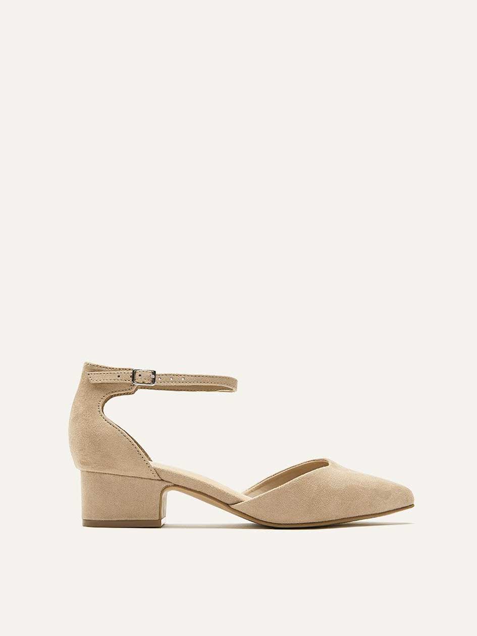 single strap heels wide