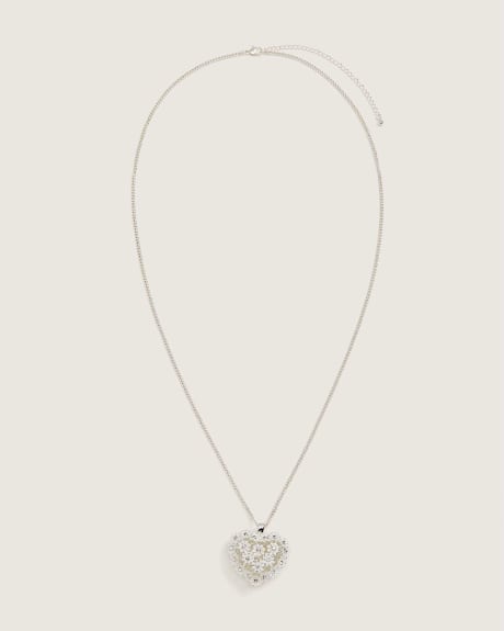 Daisies Heart Pendant Necklace - In Every Story