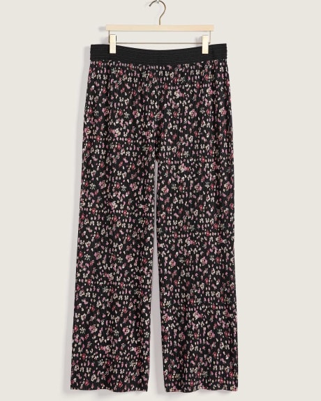Printed Fortuny Pleat Wide-Leg Pants - In Every Story
