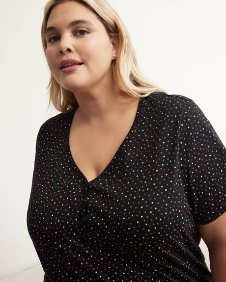 Chemise de nuit longue en coton avec imprimé - ti Voglio