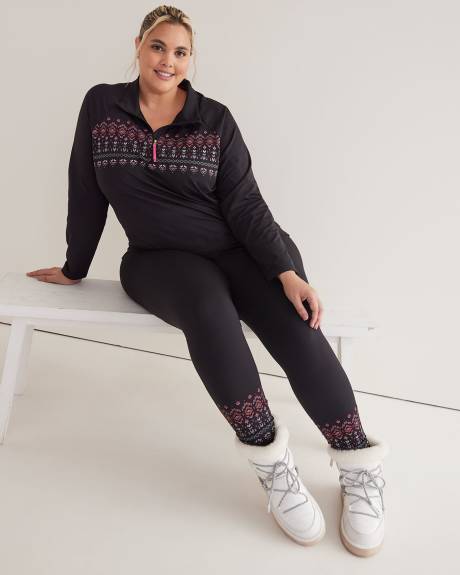Half-Zip Fair Isle Pullover - Active Zone