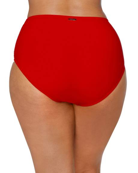 High-Waisted Costa Swim Brief - Raisins Curve