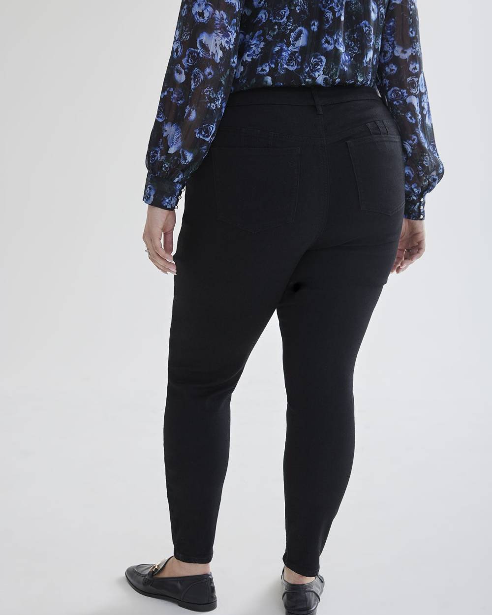 Responsible, Black Curvy Jeggings - Addition Elle