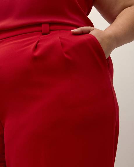 Petite, Wide-Leg City Pant