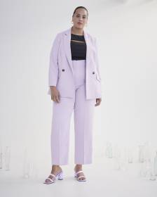 Pastel Double-Breasted Blazer - Addition Elle