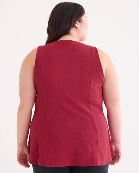 Haut long en tricot, coupe trapèze, tissu responsable - Essentiels PENN.